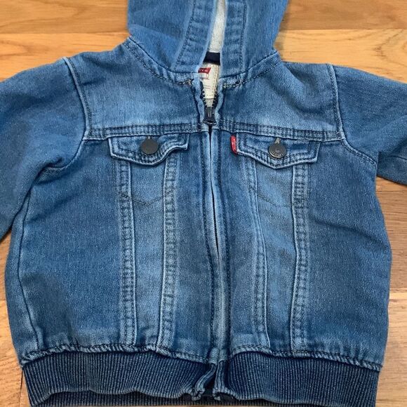 Levi’s Baby Boys Knit Hoodie Zip Front Jacket, 18 Months - Picture 2 of 5